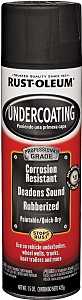 Rust-Oleum 248656 Undercoating Spray Paint, Oil Base, Black, 15 oz Can