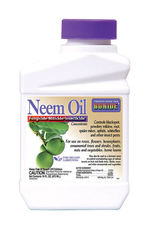 Bonide Neem Oil Organic Insect, Disease & Mite Control For Insects and Fungus 16 oz.