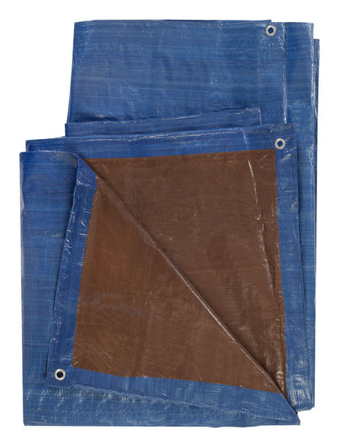 Ace Blue/Brown Medium Duty Tarp 8 ft. W x 10 ft. L
