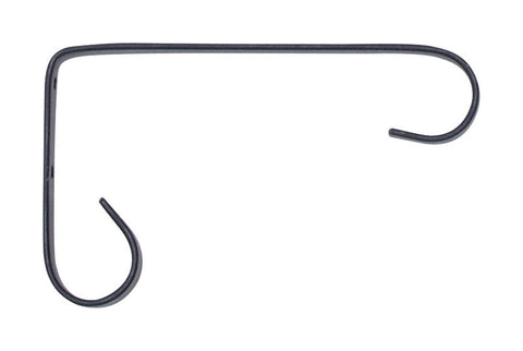 Panacea Black Steel Basic Wall Plant Hook 6 in. D x 6 in. H x 1/2 in. W