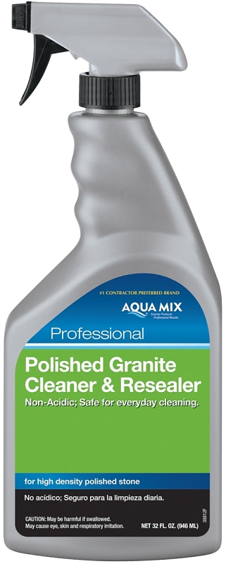 Custom AMGCRQT Cleaner and Resealer, 1 qt Spray Bottle, Clear, Liquid, Characteristic