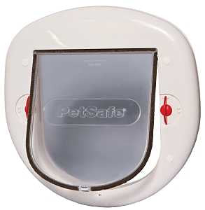 PetSafe PPA00-11326 Series Cat Door, 7-1/8 x 7-15/16 in, Plastic, White