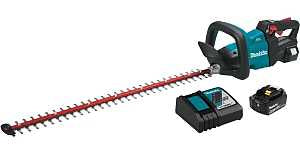 Makita XHU08T Cordless Hedge Trimmer Kit, 30 in L Blade, Battery Included, 5 Ah, 18 V, Lithium-Ion, 3-Speed