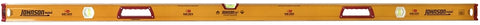 Johnson 1718-7800 Box Level, 78 in L, 3-Vial, Magnetic, Aluminum, Yellow