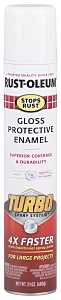 Rust-Oleum 334133 Rust Preventative Spray Paint, Gloss, White, 24 oz, Can, Pack of 6