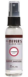 Mrs. Meyer's 11154 Hand Sanitizer, 9 in L, 4 in W, Lavender, 2 fl-oz Bottle