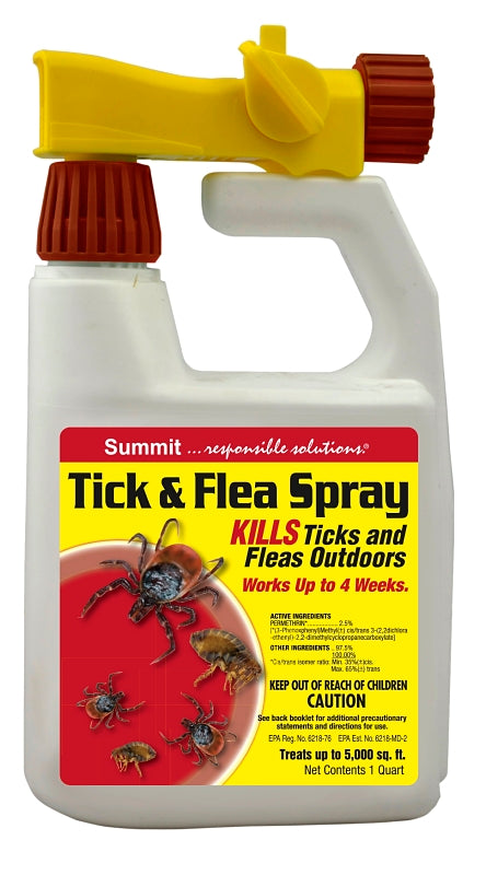 Summit 118-6 Tick and Flea Spray, Around the Home, 32 oz