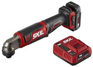 Skil RI574502 Right Angle Impact Driver, Battery Included, 12 V, 2 Ah, 1/4 in Drive, Hex Drive, 3750 ipm