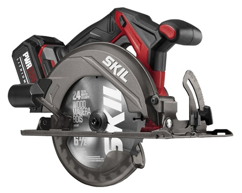 Skil CR5413-1A Circular Saw Kit, Battery Included, 20 V, 4 Ah, 6-1/2 in Dia Blade