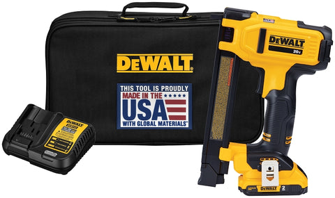 DEWALT DCN701D1 Cable Stapler Kit, Battery Included, 20 V, 2 Ah, 1 in W Crown
