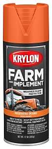 Krylon K01961777 Farm Equipment Spray, High-Gloss, Husqvarna Orange, 12 oz, Pack of 6