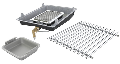 Broil King 18677 Infrared Side Burner Kit, Stainless Steel, For: Broil King Imperial, Regal, Baron Series Gas Grills