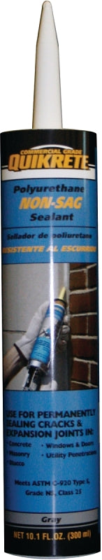 Quikrete 8660-11 Non-Sag Sealant, Gray, 10.1 oz Caulking Tube