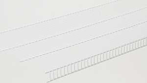 ClosetMaid 1395 Wire Shelf, 70 lb, 16 in L, 72 in W, Steel, White, Pack of 6
