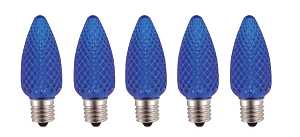 Hometown Holidays 24994 Bulb, Intermediate Lamp Base, LED Lamp, Crystal Blue Light