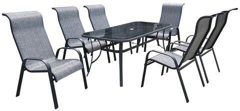 Seasonal Trends 50705 Outdoor Table, 60 x 38 in W, 34 x 15 mm D, 28.56 in H, Steel Frame, Rectangular Table