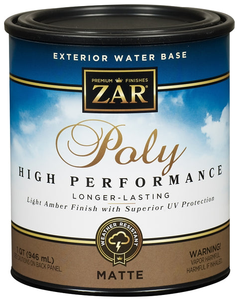 ZAR 34912 Polyurethane, Matte, Liquid, Transparent, 1 qt, Can
