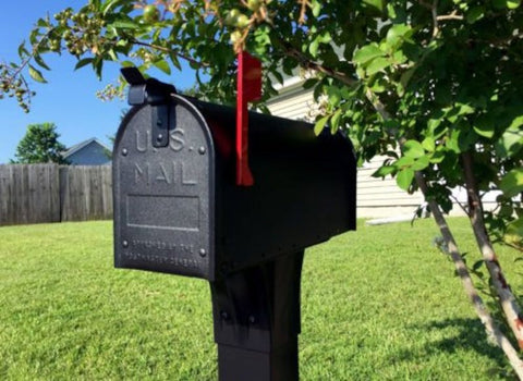 Gibraltar Mailboxes ADM11B01 Mailbox, 800 cu-in Capacity, Aluminum, Powdered, 6.9 in W, 20.8 in D, 9-1/2 in H, Black