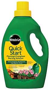 Miracle-Gro Quick Start 1005562 Planting and Transplant Starting Solution, 40 oz Can, Liquid, 4-12-4 N-P-K Ratio