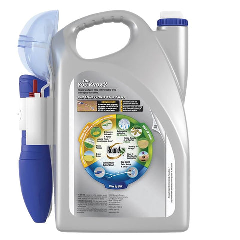 Roundup 5324504 Dual-Action Weed and Grass Killer, Liquid, Trigger Spray Application, 1 gal