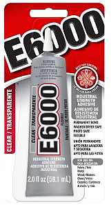 E6000 237032 Craft Adhesive, Clear, 2 oz, Tube, Pack of 6