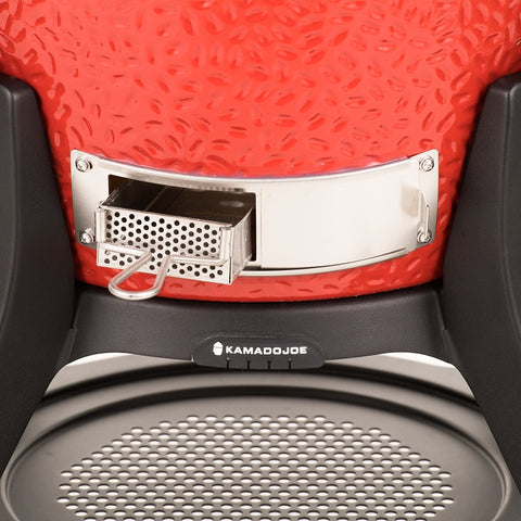 Kamado Joe Classic III KJ15040921 Charcoal Grill, Red, Side Shelf Included: Yes, Ceramic Body