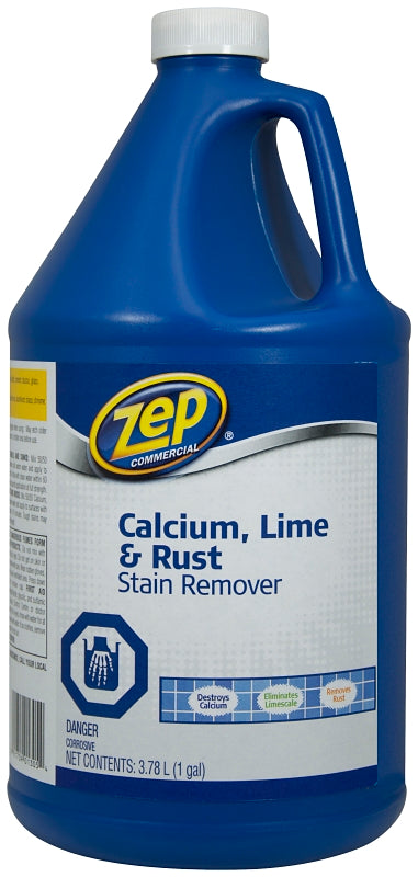 Zep CACAL128 Calcium/Lime/Rust Cleaner, 1 gal, Liquid, Pungent, Light Yellow, Pack of 4