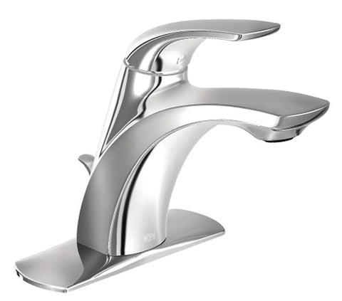 Moen Zarina Series WSL84533 Bathroom Faucet, 1.2 gpm, 1-Handle, Metal, Chrome Plated, Lever Handle