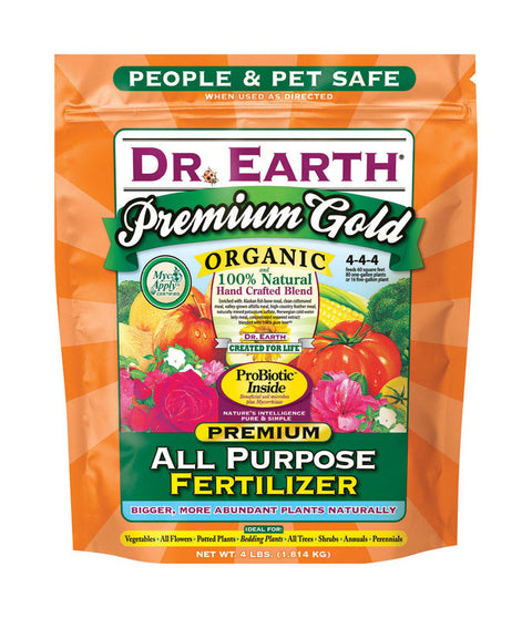 Dr. Earth Premium Gold All Purpose Fertilizer For Vegetables, Flower 4 lb.