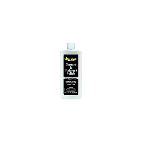 Chrome & Stainless Steel Polish, 8 oz.
