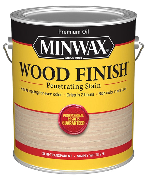 Minwax 711520000 Wood Stain, Simply White, Liquid, 1 gal, Pack of 2
