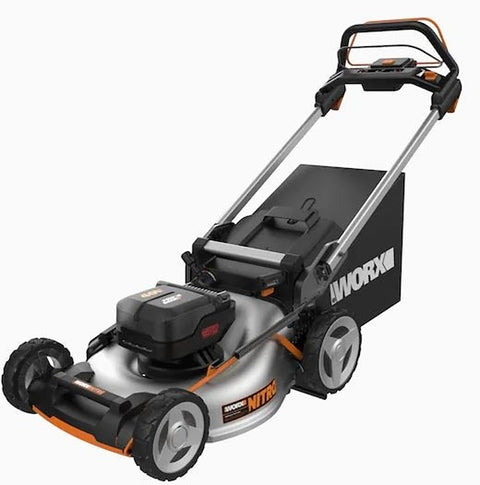 Worx WG753 Cordless Lawn Mower, Battery Included, 5 Ah, 40 V, Lithium-Ion, 20 in W Cutting, 1-Blade