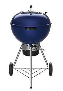 Weber Master-Touch 14516001 Charcoal Grill, 1-Grate, 363 sq-in Primary Cooking Surface, Deep Ocean Blue