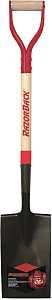 Razor-Back 46201 Border Spade, 7 in W Blade, Steel Blade, Wood Handle, D-Grip Handle, 28 in L Handle