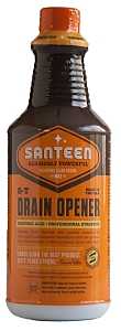 Santeen 200-6 Drain Opener, Liquid, Brown, Distinct, 32 oz, Pack of 6