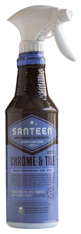 Santeen 320-6 Chrome and Tile Cleaner, 22 oz, Pack of 6