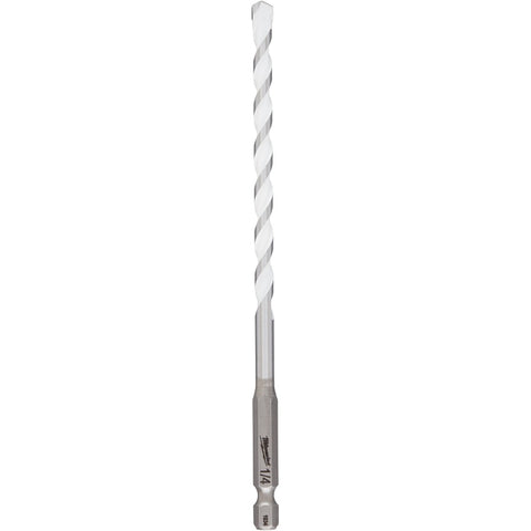 Milwaukee SHOCKWAVE 48-20-8886 Drill Bit, 1/4 in Dia, 6 in OAL, Multi-Material, Twist Flute, 1/4 in Dia Shank, Pack of 3