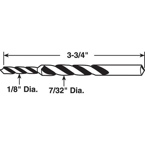 Prime-Line P 7922 Step Drill Bit, 1/8 to 7/32 in Dia, 3-3/4 in OAL