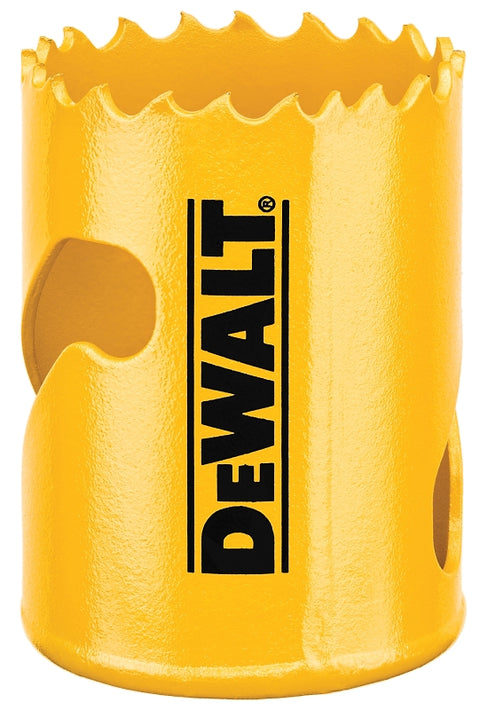 DEWALT DAH180026 Hole Saw, 1-5/8 in Dia, 1-3/4 in D Cutting, 5/8-18 Arbor, 4/5 TPI, HSS Cutting Edge