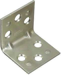 National Hardware MP121BC Series N285-510 Corner Brace, 1-1/2 in L, 1-1/2 in W, 1-1/2 in H, Steel, Zinc, Pack of 20
