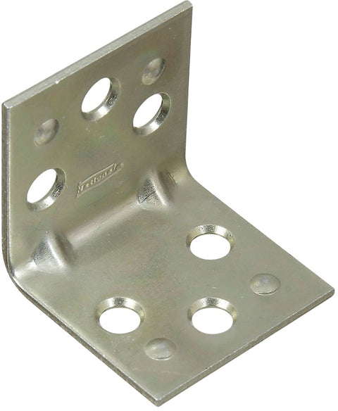National Hardware MP121BC Series N285-510 Corner Brace, 1-1/2 in L, 1-1/2 in W, 1-1/2 in H, Steel, Zinc, Pack of 20
