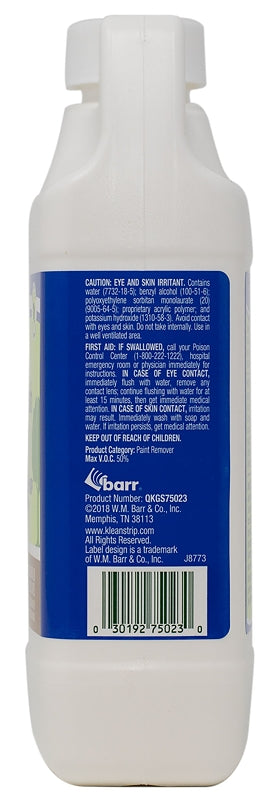 Klean Strip Green QKGS75023 Paint and Varnish Stripper, Liquid, Mild, White, 1 qt
