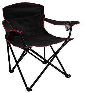 Seasonal Trends HQC01051-OR Quad Folding Chair, 89 cm W, 64 cm D, 90 cm H, 500 lb Capacity, Oxford Seat, Steel Frame