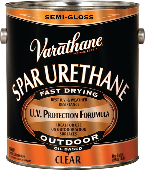 Varathane 9432 Ultimate Spar Urethane Paint, Semi-Gloss, Liquid, Clear, 1 gal, Can, Pack of 2