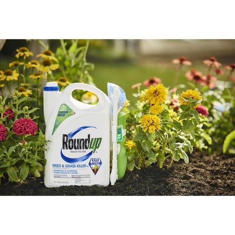 Roundup 5200510 Weed and Grass Killer, Liquid, Spray Application, 1.33 gal Bottle