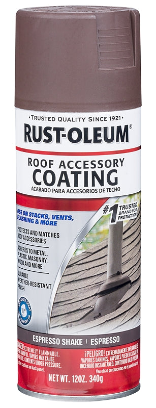 Rust-Oleum 302125 Roof Accessory Coating, Espresso Shake, 12 oz, Liqui ...