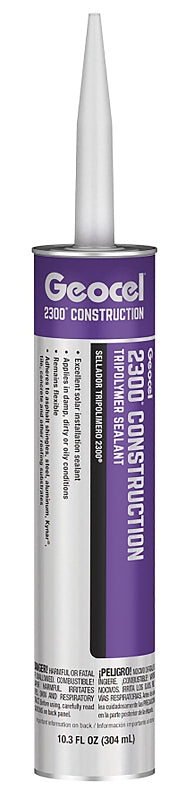 Geocel 2300 Series GC66105 Construction Tripolymer Sealant, Bronze, 10.3 fl-oz, Cartridge, Pack of 24