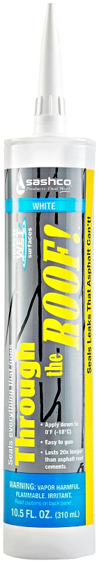 Sashco 14030 Sealant, White, Paste, 10.5 oz, Cartridge, Pack of 12