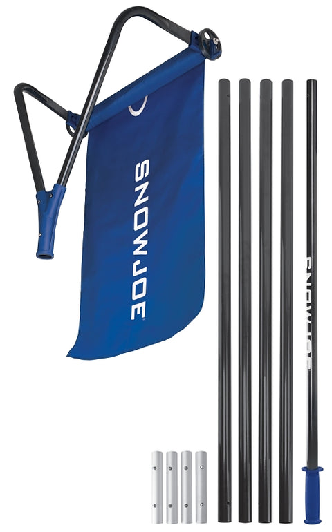 Snow Joe RJ208M Snow Removal Roof Rake, 15 in L Blade, Polyester Blade, Rubber Handle, 50 in L