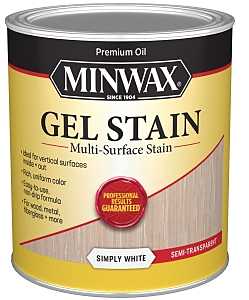 Minwax 616110444 Gel Stain, White, 1 qt